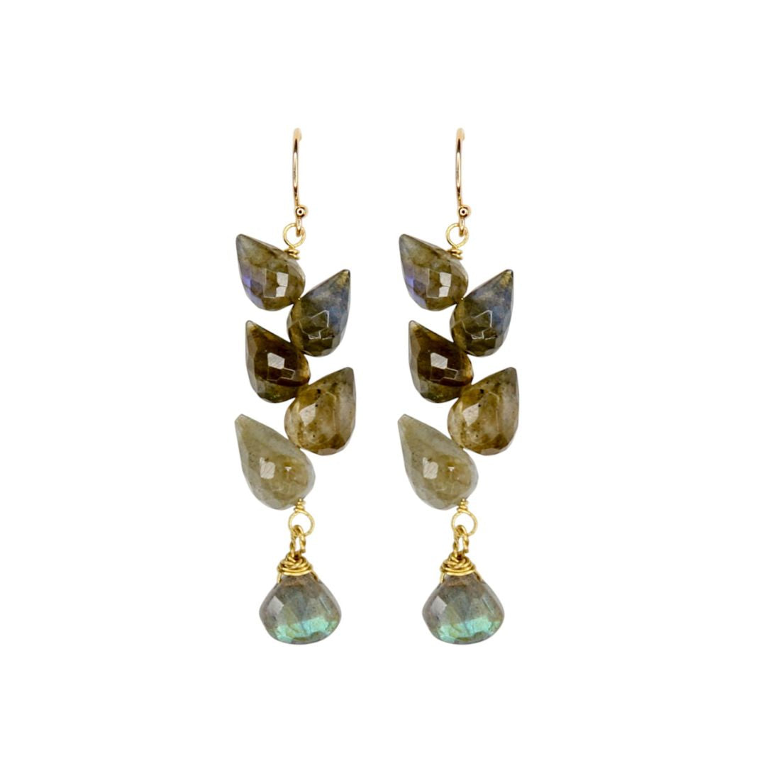 Samba Earrings in Labradorite