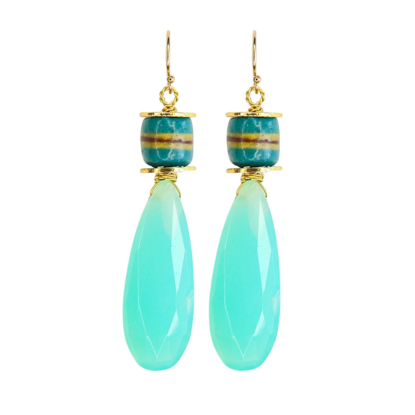Sefira Earrings in Chalcedony