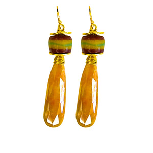 Sefira Earrings in Sunstone