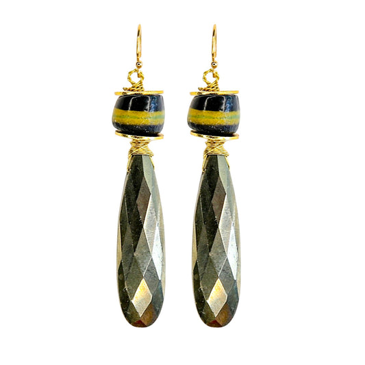 Sefira Earrings in Pyrite