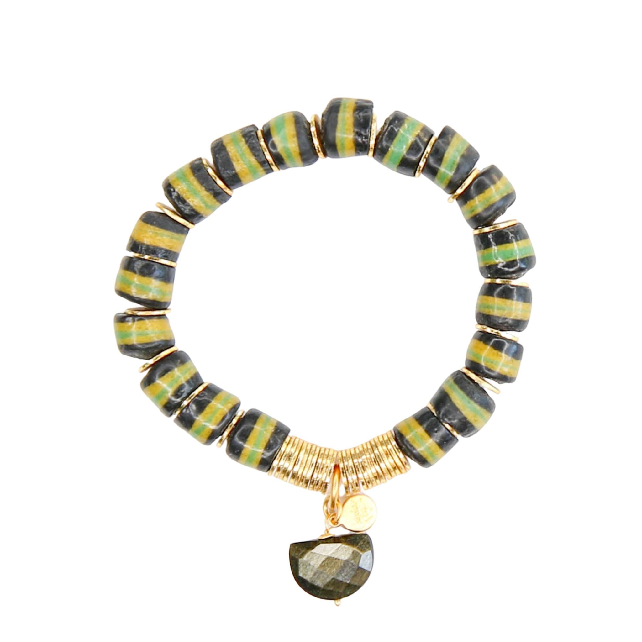 Shiloh Bracelet in Black Moss