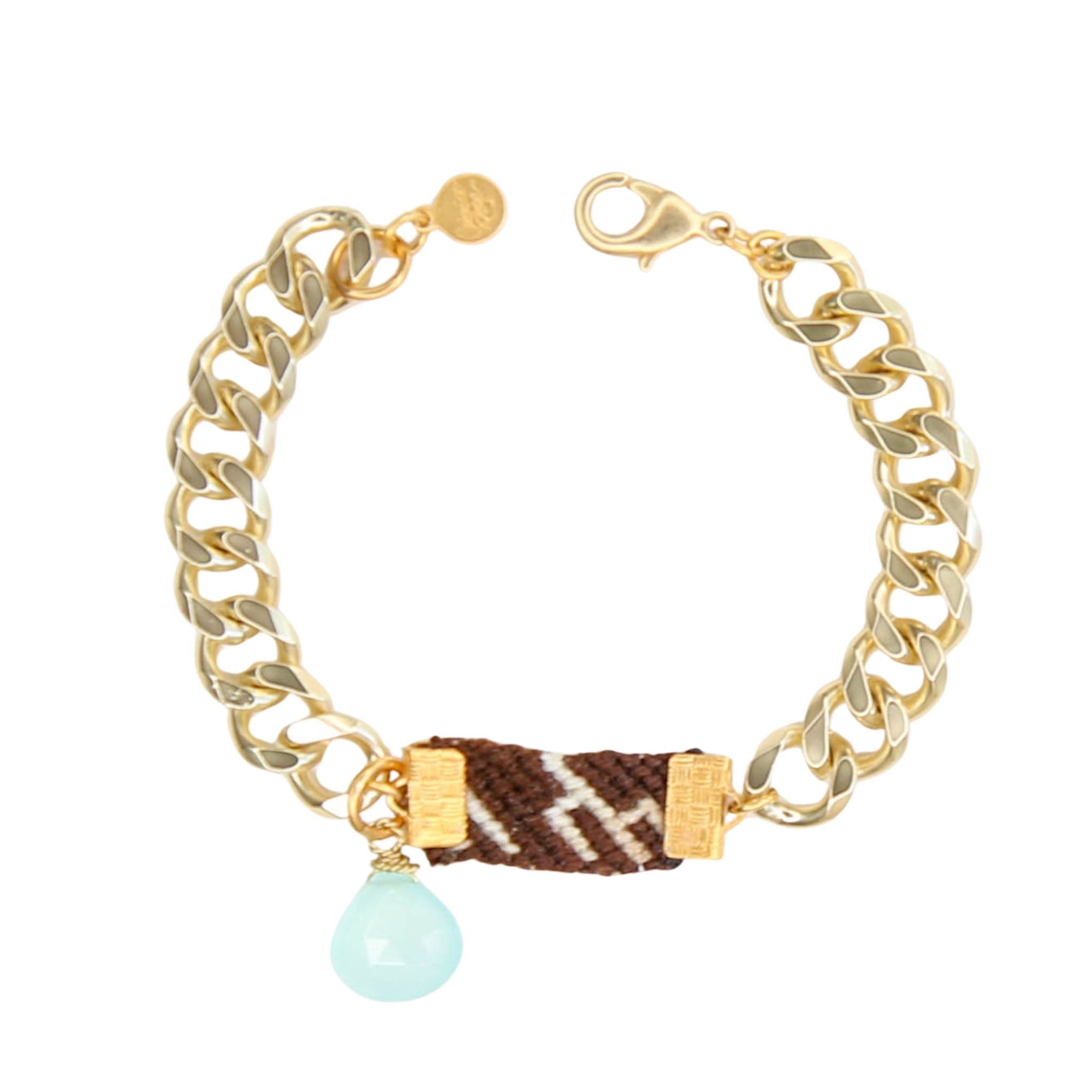 Sierra Bracelet in Chalcedony with Mocha