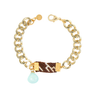 Sierra Bracelet in Chalcedony with Mocha