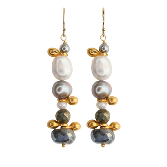 Simone Earrings in Labradorite