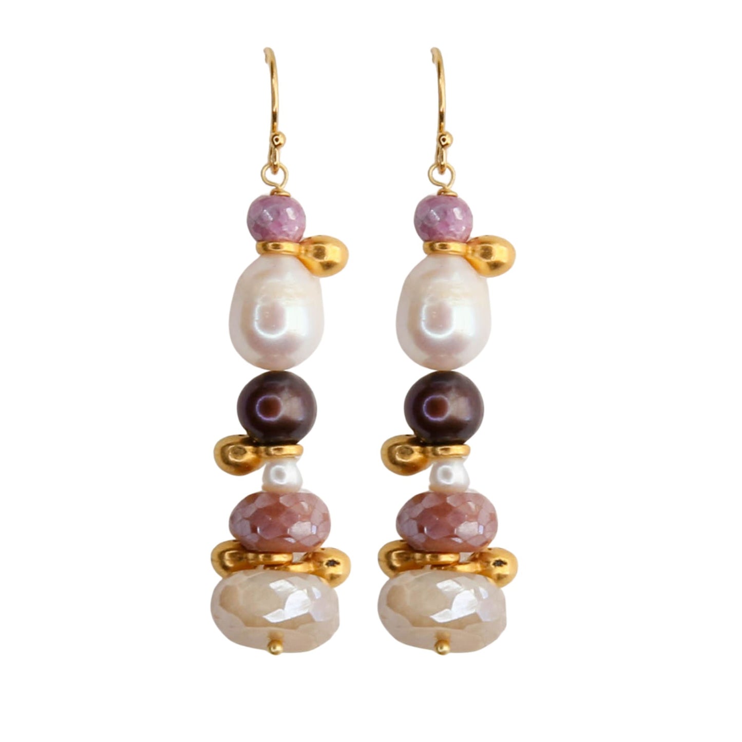 Simone Earrings in Blush Pink