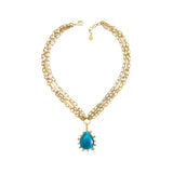 Soléa Multi Chain Pendant in Ocean Blue