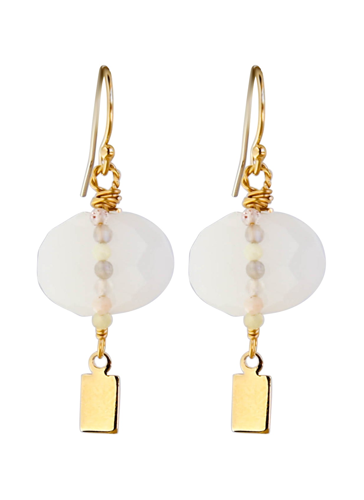 Solo Earrings in Moonstone