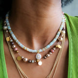 Spree Short Necklace in Petal Pink