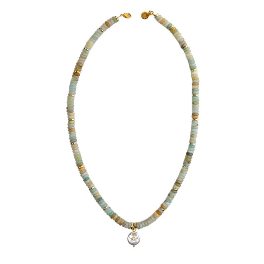 Spree Short Necklace in Peruvian Opal