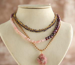 Sprinkles Short Necklace in Turquoise