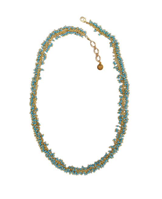 Sprinkles Short Necklace in Turquoise