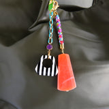 Enamel Graphic Bag Charm