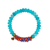 Dharma Elastic Bracelet in Ocean Blue