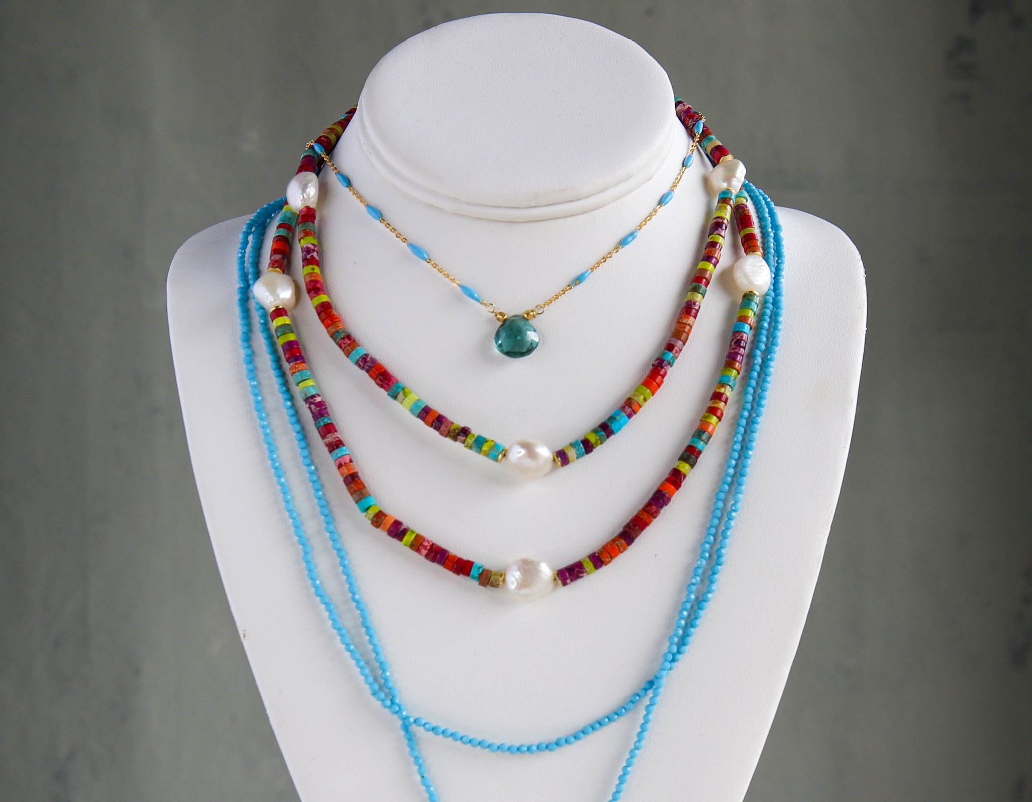 Mambo Necklace in Pale Multi