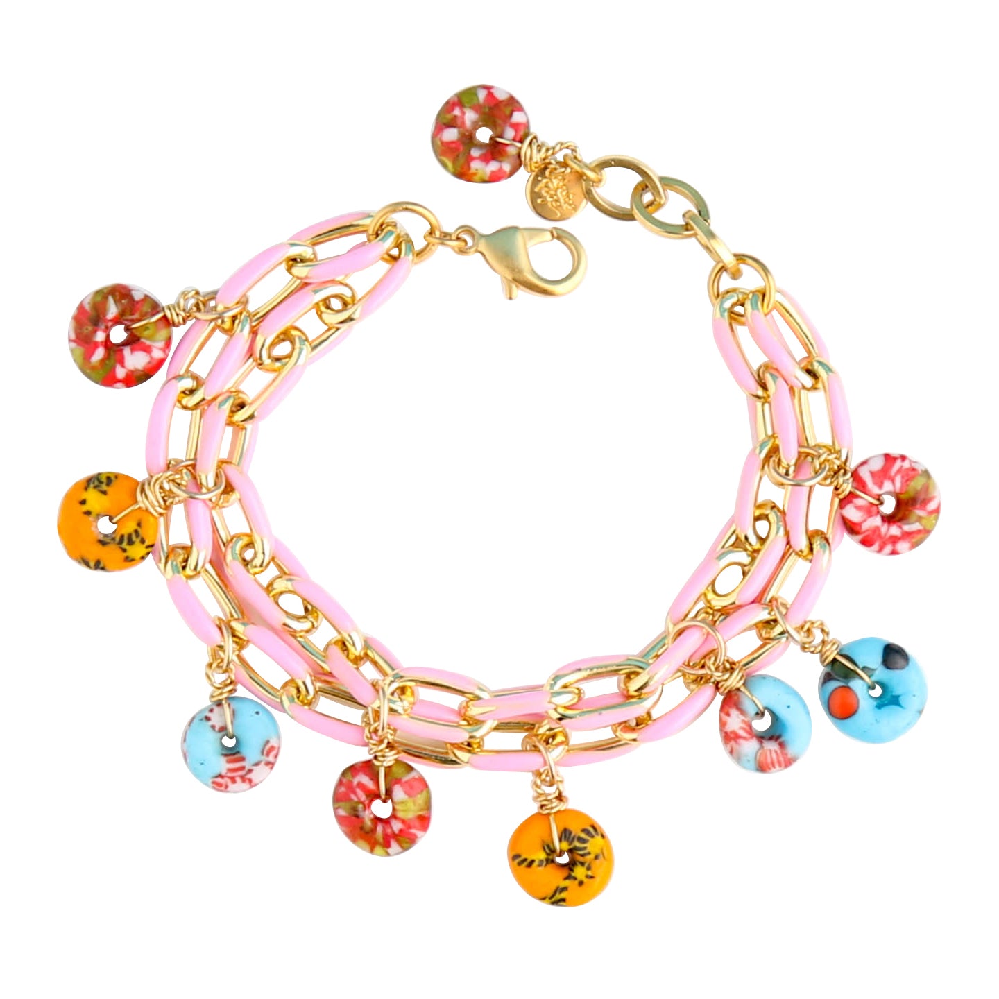 Sugar Link Bracelet in Pink