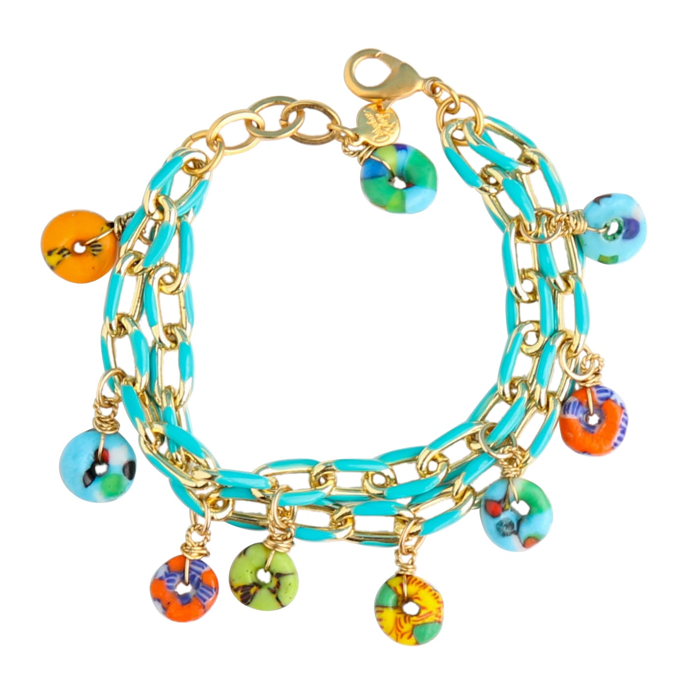 Sugar Link Bracelet in Turquoise