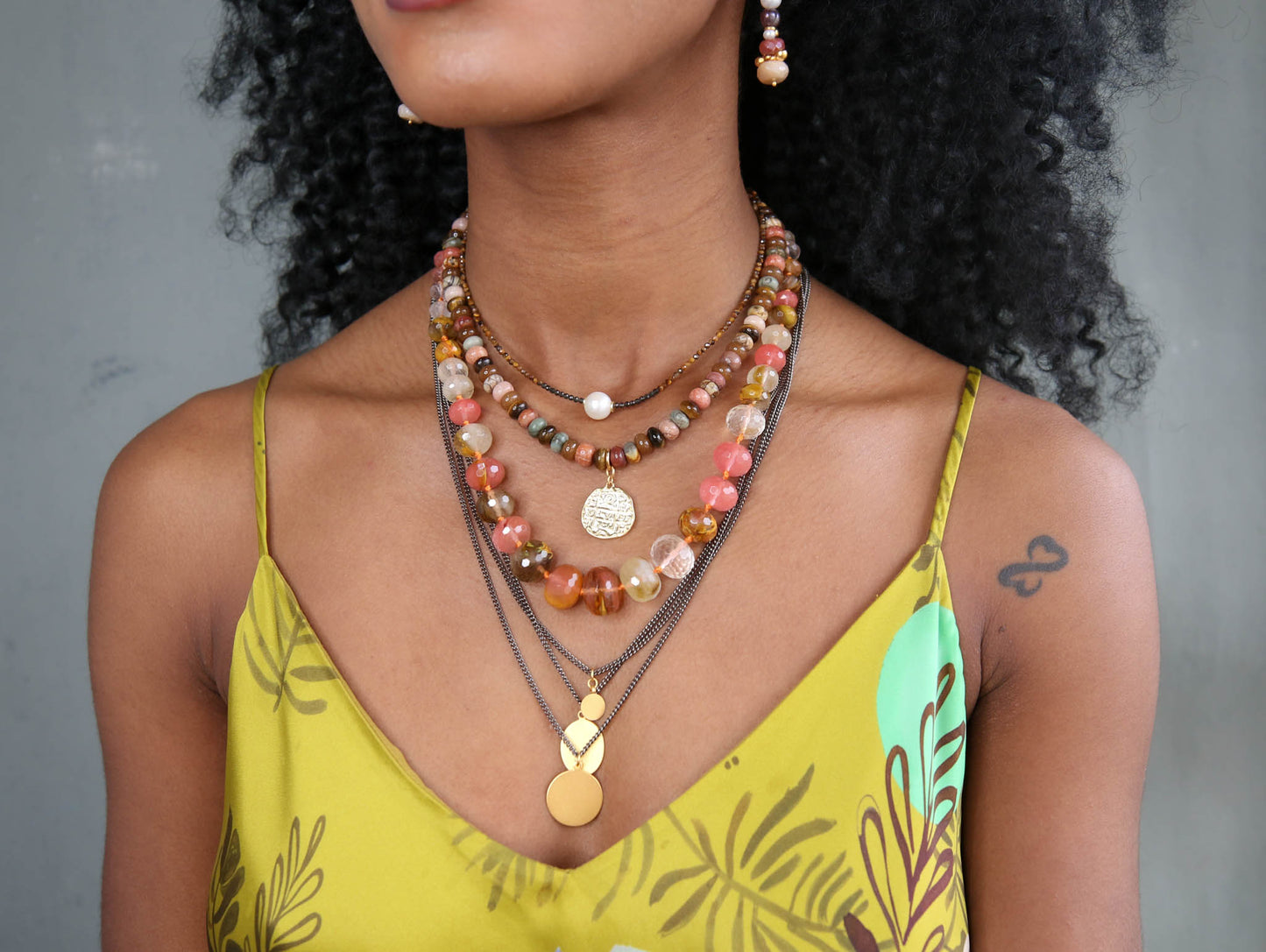 Amberlight Knotted Necklace