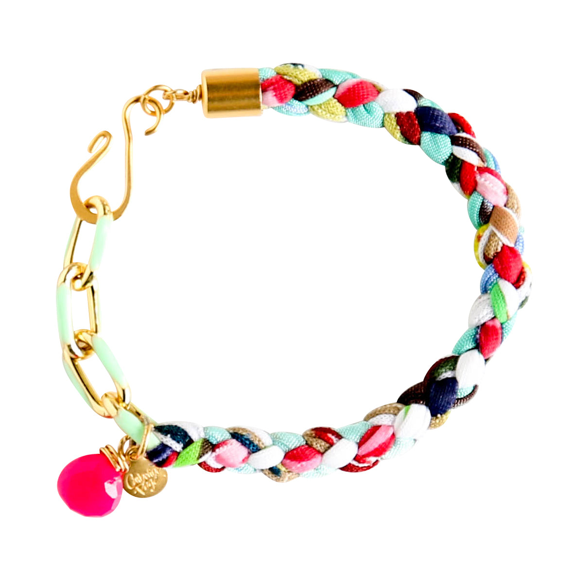 Twizel Braided Bracelet in Mint Green