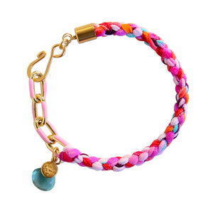 Twizel Braided Bracelet in Pink