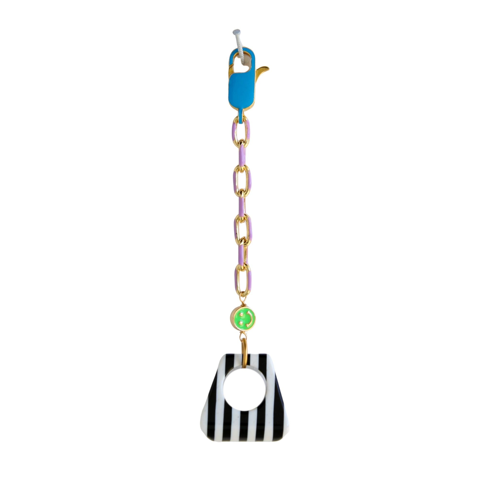 Enamel Graphic Bag Charm