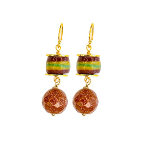 Nia Earrings in Sunstone