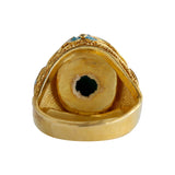 Antique Cloisonne Turquoise Ring