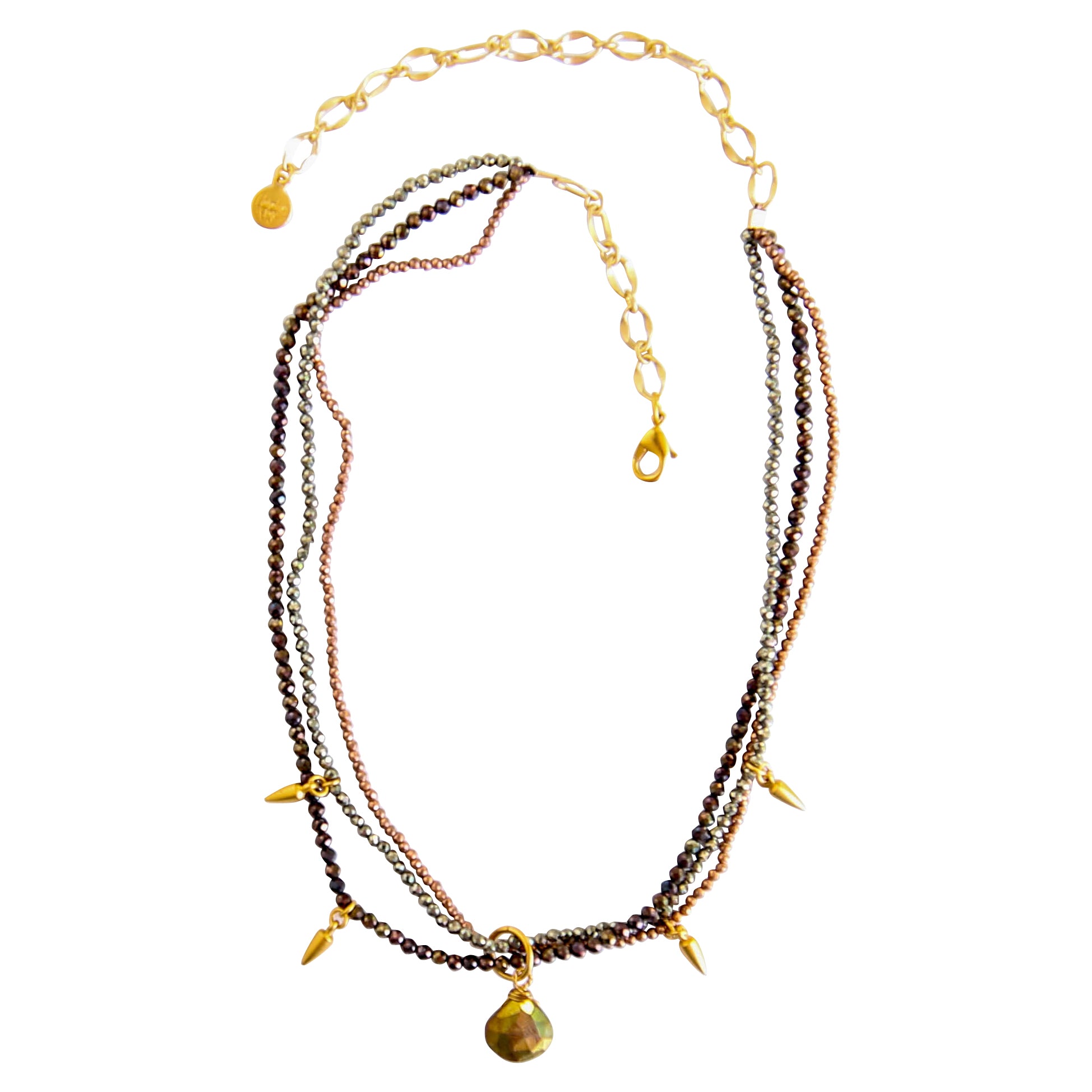 Spices Triple Strand Necklace
